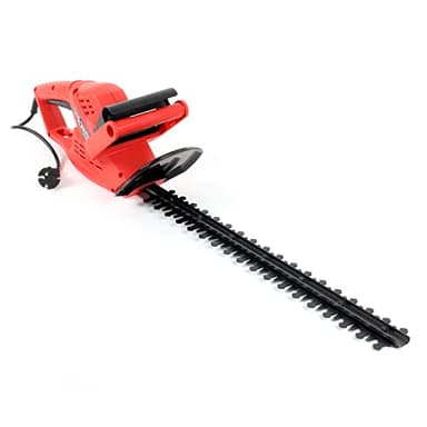 Wiltec Taille-haie électrique 520 W – 870 x 140 x 165 mm – Longueur de Coupe de 450 mm – Frein éclair et Protection des Mains– pour Taillage des Haies