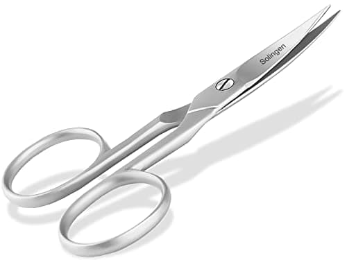 Solingen Ciseaux à ongles professionnels fabriqués en Allemagne avec surface de coupe incurvée tranchante et microdenture unilatérale 9,5 cm pour pédicure en acier inoxydable