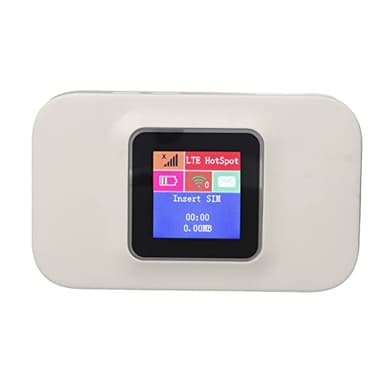 Point D'accès WiFi Portable 4G, Routeur WiFi Mobile 4G LTE, Point D'accès WiFi Mobile de Poche Mondial avec Emplacement pour Carte SIM et écran Couleur LED, Point D'accès WiFi