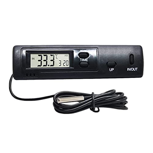 Thermomètre intérieur et extérieur avec affichage LCD numérique automatique pour voiture, maison, véhicule, thermomètre numérique à double sens