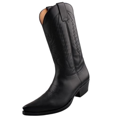 Sendra Bottes Santiags 2073 Noir - Noir - Noir,