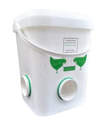 Mangeoire automatique 14 kg (4 ports) Anti Pluie,Anti Gaspillage pour 20 poules/poulets