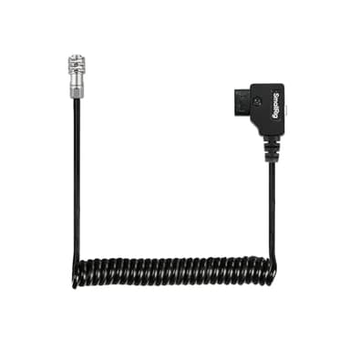 SMALLRIG Câble d'alimentation Spiralé D-Tap pour Blackmagic Pocket Cinema 4K/6K pour Batterie à Monture V/Monture Dorée, Weipu SF6 2 Broches Femelle vers P Tap, Longueur 15" - 47" - 4761