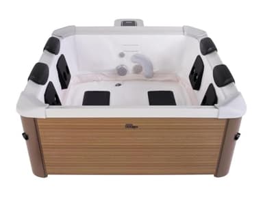 Mspa - Spa Semi-Rigide MSpa 6 Places Naturel Clair avec LED et Accessoires -128 Jets - L160 x l160 x H65 cm - NAPUKA