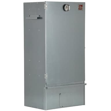 ITA Fumoir 7005 81x28x40 cm en Acier Inoxydable - Armoire de Fumage Premium avec Thermomètre & Accessoires - Résistant à la Corrosion, Durable - Fumoir pour Viande, Poisson, Fromage