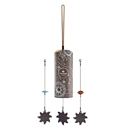 Sonic Energy Cosmic - Carillon en bambou - Stella - Carillon de nuit - 432 Hz - Méditation, thérapie, décoration - Avec pendule de rechange (CBCSTELLA)