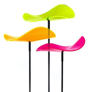 Cazador-del-sol ® Lucy - tres | 3 pièces attrape-soleil incurvées - multicolores (20 cm de diamètre) - 1,75 cm de haut