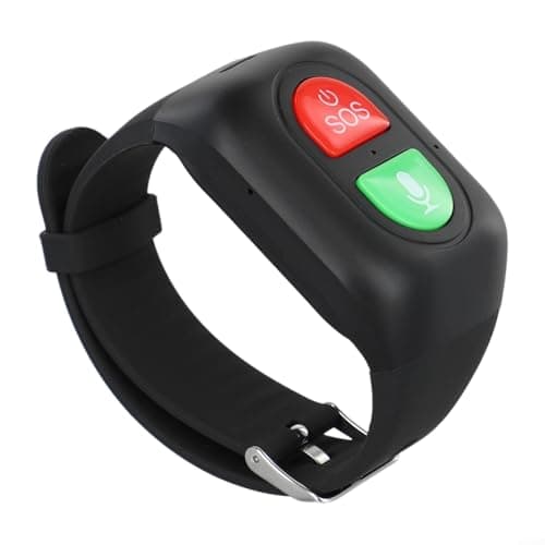 Jotekonoby Montre intelligente avec alarme pour personnes âgées avec bouton SOS d'urgence, détection d'alerte de chute et suivi de localisation GPS, étanche, appel vocal 4G, nombre de pas