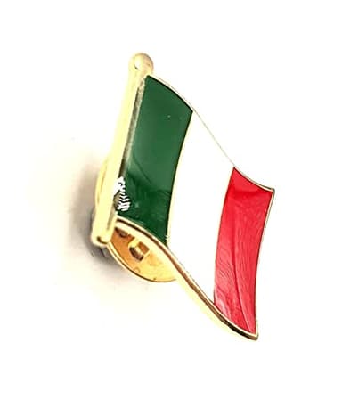 SNS Components Pin drapeau italien métal émaillé, 1,9 x 1,6 cm