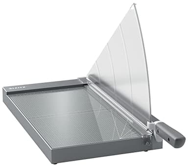 Leitz Precision Office Pro 90240000 - Cisaille A3, Capacité 25 Feuilles, Longueur de Coupe 457 mm, Lame en Acier, Repères d'Alignement, Ligne de Coupe Lumineuse & Protège-Lame