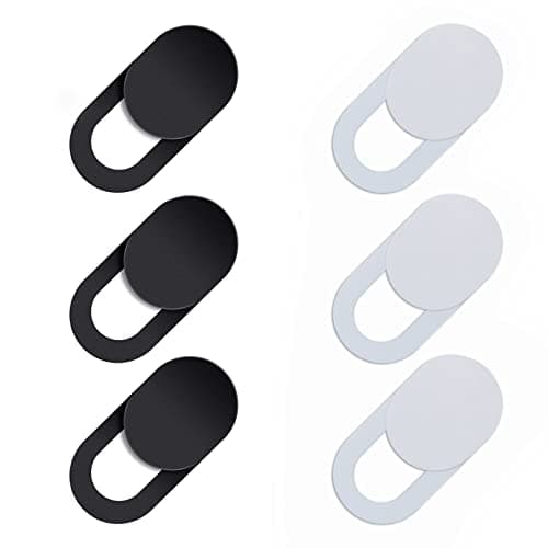 IOSPKKIO® Lot de 6 caches pour webcam, cache appareil photo coulissant, coque fine pour appareil photo, protège votre vie privée et votre sécurité, autocollant de protection pour bloquer