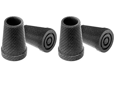 KMINA - Embout Canne de Marche (16 mm et 15 mm, x4 Unités), Caoutchouc Antidérapant, Stabilisateur, Tampon