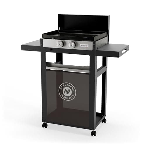LE MARQUIER - La Plancha Francaise Gaz 250 Duo Edition (Chariot Et Couvercle Inclus)