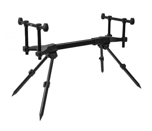 Delphin Bronx 2G Stalx Rod Pod Support pour canne à pêche Noir