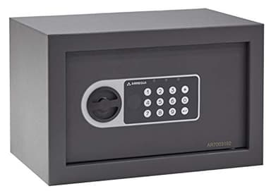 ARREGUI Premier 16501-S1 Coffre-fort en acier avec serrure électronique, coffre-fort de sécurité pour la maison, clavier à code programmable, clé d'urgence, 20 x 31 x 20 cm, 9 L