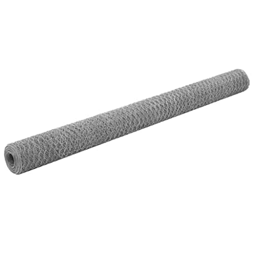 vidaXL Grillage Acier Galvanisé 25x1,5 m Hexagonal Argenté Clôture de Jardin