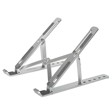 Targus Support portable ergonomique pour ordinateur portable et tablette – Accessoire de bureau favorisant une meilleure position – Support PC portable – Gris, AWE810GL
