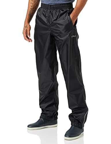 CMP - Pantalon de pluie pour hommes, Noir, M