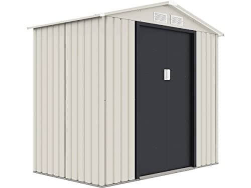 Abri de Jardin - Métal (Beige, 2,70 m²)