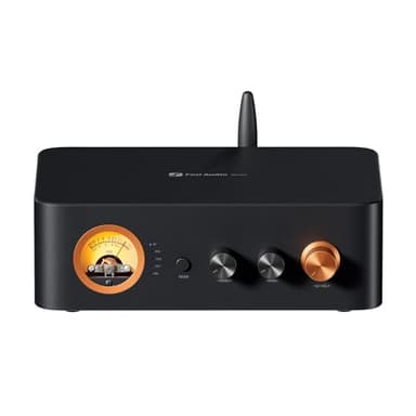 Fosi Audio MC351 Amplificateur Intégré 2.1 Canaux avec DAC, Amplificateur de Puissance Stéréo Home Audio avec 2 Puces TPA3255 pour Haut-Parleurs Passifs HiFi, VU-Mètre Vintage avec BT/USB/OPT/COAX