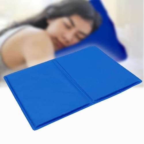 Sparesbarn Tapis rafraîchissant pour lit humain, auto-refroidissant, coussin rafraîchissant pour réguler la température corporelle, bleu, 40 x 30 cm