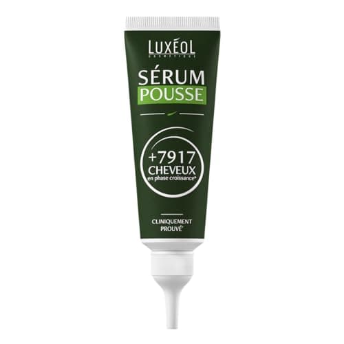 Luxéol - Sérum Pousse Cheveux - Réactive La Pousse Des Cheveux Existants & En Manque De Densité - Extrait De Pousse De Pois - 98% D'Ingrédients D'Origine Naturelle** - H/F - Fabriqué En France - 50ml