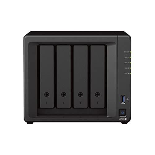 Synology DS923+ 4-Bay Diskstation NAS (AMD Ryzen™ 4 Threads R1600 Dual-Core 4GB Ram 2xRJ-45 1GbE LAN-Port) Bundle 16To avec 4X 4TB WD Red Plus