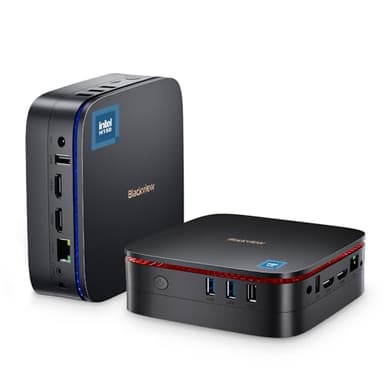 Blackview MP60 Mini PC, Intel New 2025 Gen N150(jusqu'à 3.6GHz) Computer 16GB DDR4 RAM 512GB M.2 SSD, Mini Desktop Gaming PC 4K HD Dual HDMI, Gigabit Ethernet, 5G WiFi/BT/Éducation