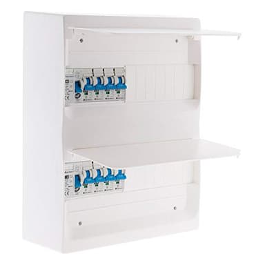 Coffret T1/T2 26 modules Blanc équpé de 8 disjoncteurs et 2 inter. diff. livré avec accessoires - Zenitech