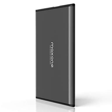 Maxone - Disque dur externe portable ultra-fin USB 3.0 pour PC, Mac, ordinateur portable, PS4, Xbox One - gris anthracite - 500 Go HDD