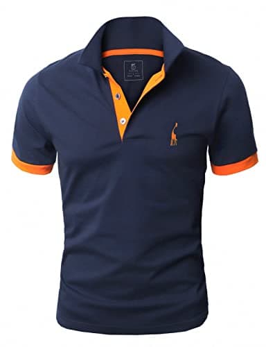 Glestore Polo Sport T-Shirt MT1030 Uni Homme, Bleu Foncé, XL