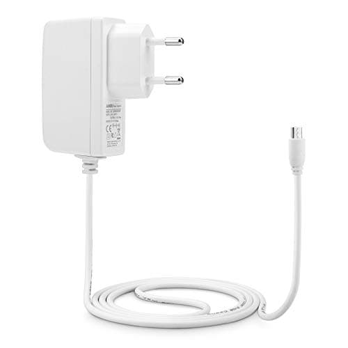 Aukru Chargeur Adaptateur Secteur 5V avec Micro USB pour Philips Avent SCD630/26 SCD620/26 SCD 625/26 Babyphone Monitor - Blanc