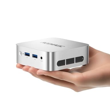 ACEMAGICIAN V1 Mini PC, Ιntel Alder Lake N97 Mini PC (jusqu'à 3,60 GHz), 16 Go DDR4 256 Go M.2 SSD Mini Ordinateur avec RJ45 | 4K HDMI+DP | WiFi 5 | W11 Pro pour la Maison/Bureau/école