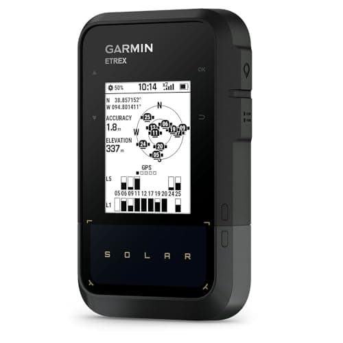 Garmin eTrex Solar – GPS de Navigation Solaire, Noir