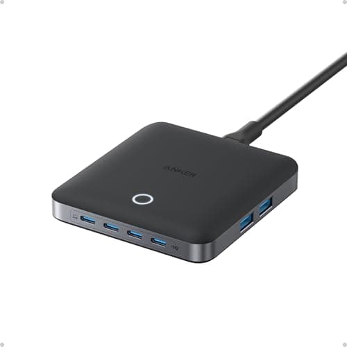 Anker Nano Chargeur USB C 130W Station 6 Ports avec Sortie Haute Vitesse 130 W, 4 Ports USB-C, 2 Ports USB-A, Chargeur Compact et élégant, pour iPhone 16/15/14, iPad, MacBook, Pixel, Galaxy, et Autres