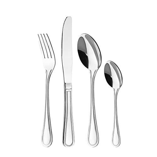 Otto Koning – Frankfurt - Ensemble de couverts de table de 24 pièces, en acier inoxydable, finition miroir. Un service de table aux lignes classiques et simples pour 6 personnes