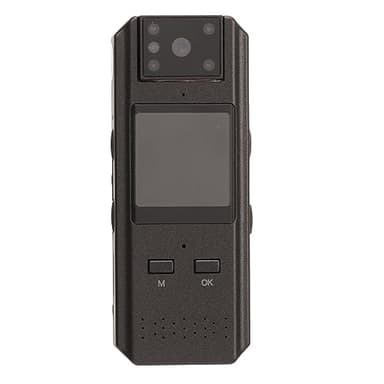 Caméra Vidéo Corporelle, Petite Caméra Corporelle 4K HD, Caméra de Nocturne Portable WiFi avec Détection Mouvement, Caméra Poche Portable pour Le Bureau, Les Forces L'ordre