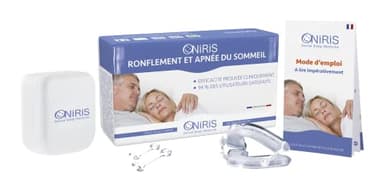 ONIRIS – Orthèse Anti Ronflement - Validé Cliniquement pour l Apnée Du Sommeil - Made in France - Gouttière dentaire - Orthèse d avancée Mandibulaire – Agit sur les causes d’un Mauvais Sommeil.