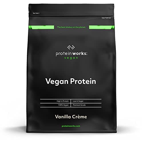 THE PROTEIN WORKS - Protéine Végane | 25g de protéines végétales | Qualité première | Shake de protéines végétales | 33 Servings | Crème Vanillée | 1kg