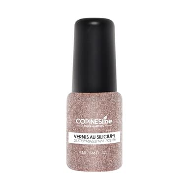 COPINES LINE - Vernis à Ongles Silicium Perle de Rosé - Renforce et Protège les Ongles - Teinte Intense et Longue Tenue - Formule Enrichie en Silicium - Facile à Appliquer - Fabriqué en France - 5ml