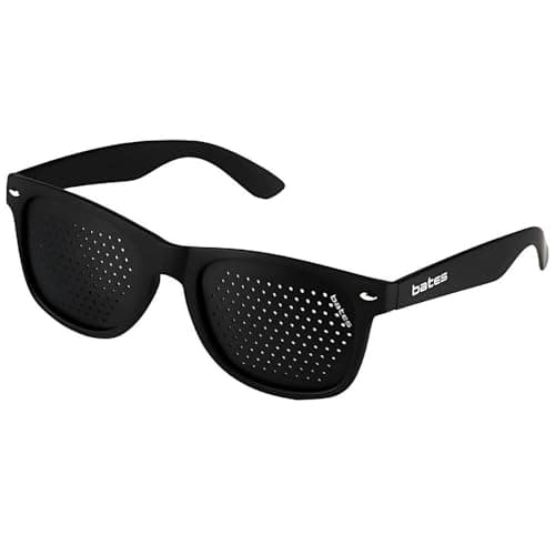BATES - Lunettes Stenope Made in Italy, Lunettes à Grille Stenopeiques pour Hommes et Femmes, Lunette de Repos Disponible Dans Différents Styles et Couleurs, Produit Entièrement en Italie