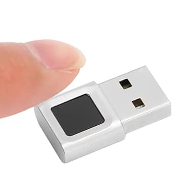 Lecteur D'empreintes Digitales USB Mini Scanner D'empreintes Digitales USB pour Windows 10 11 Mini clé de sécurité Biométrique avec Tactile à 360 Degrés