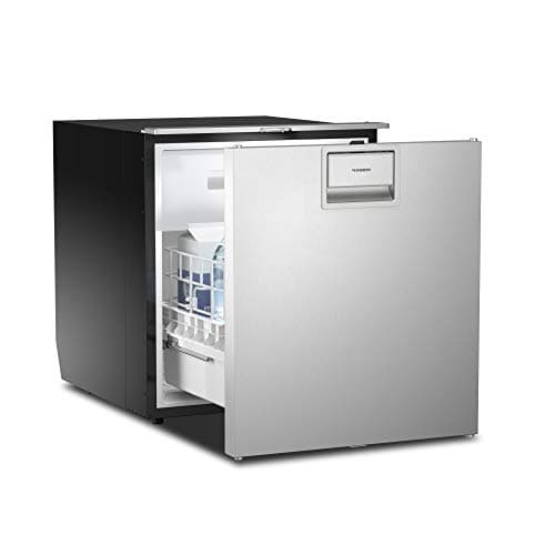 DOMETIC Coolmatic CRX 65DS Réfrigérateur extensible avec congélateur 51 L, façade en acier inoxydable, 12/24 V pour caravane, camping-car, caravane et bateau