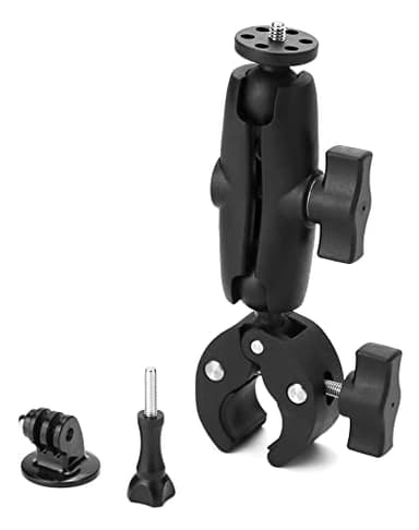 QWORK Support de Guidon pour Vélo Moto, Rotation à 360°, Compatible avec Caméra Insta360 One X2, X, One R, GO 2, GoPro Hero