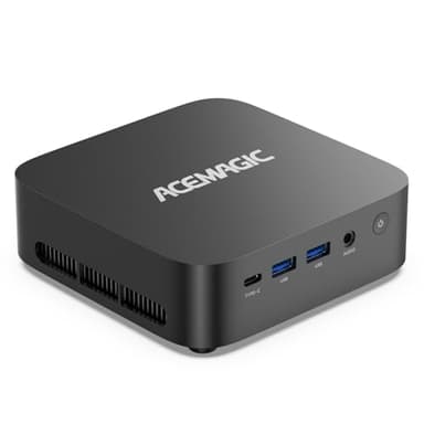 ACEMAGIC Mini PC de jeu 32 Go de RAM 1 To SSD AMD Ryzen 7 5700U Win-11 Pro (jusqu'à 3,6 GHz) Triple écran 4K @ 60 Hz WiFi6 BT5.2 Type-C HDMI DP1.4 Mini ordinateur de bureau pour jeux légers/bureau