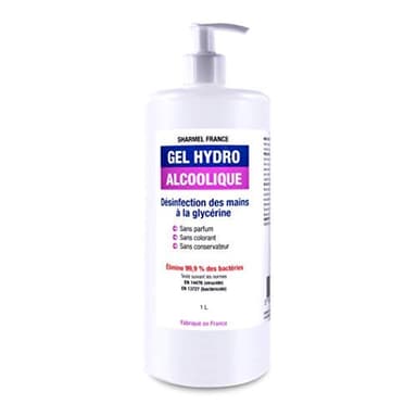 Gel Hydroalcoolique - 1L - 70% d'alcool - pour l'antisepsie des mains
