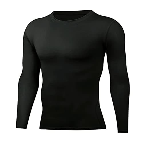 ATRACTIVOLL T-Shirts de Sport Homme Compression, Fitness Baselayer Manches Longues Séchage Rapide Maillot Basket-Ball Football Jersey Gym Shirt