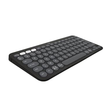 Logitech Pebble Keys 2 K380s clavier sans fil Bluetooth multidispositif, raccourcis personnalisables, fin et portable, Easy-Switch pour Windows, macOS, iPadOS, Android, ChromeOS, FR AZERTY - Graphite