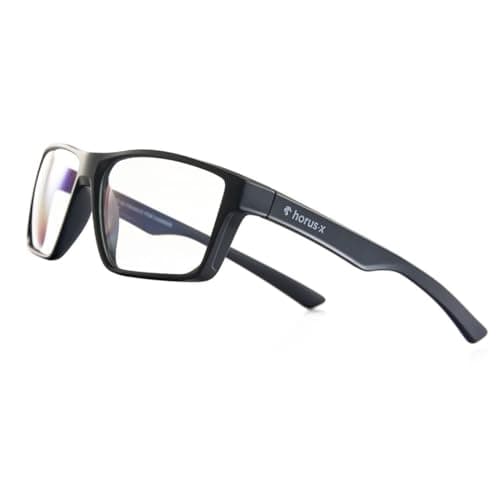 Horus X ® • Lunette Gaming • Lunette Anti Lumiere Bleue Lunettes Ecran PC | Anti Fatigue & Migraine Oculaire | One Clear