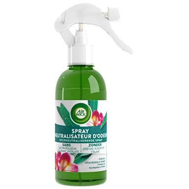 Air Wick Spray Neutralisateur D'Odeurs Aux Huiles Essentielles Eucalyptus et Freesia - Blanc, 237 ML (Lot de 1)